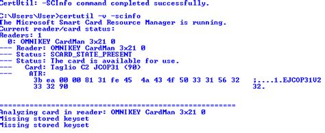 certutil read certificate from smart card|Smart Card Troubleshooting .